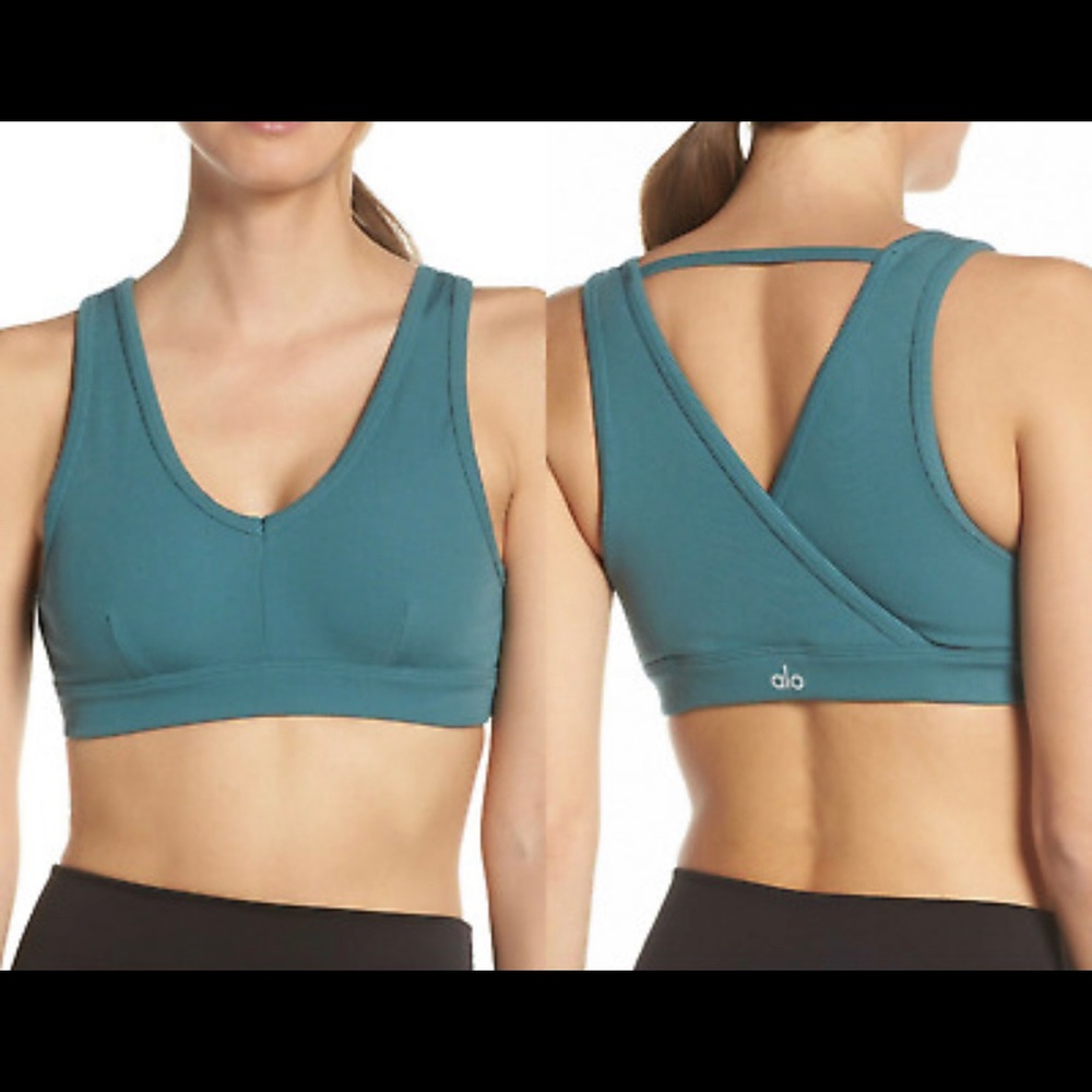 ALO Yoga Togetherness Bra M Seagrass